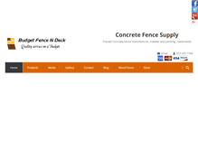 Tablet Screenshot of concretefencesupply.com